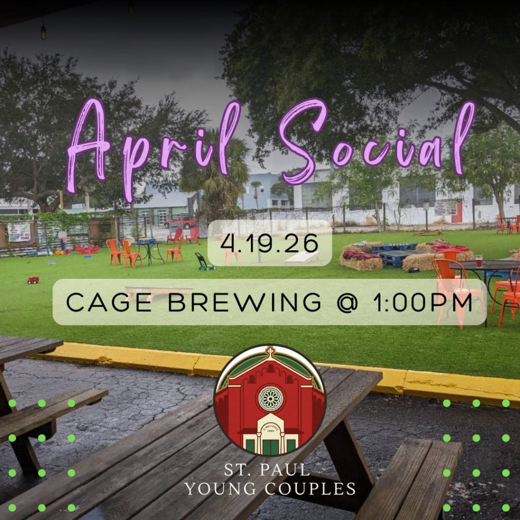 Young Couples Social Wednesday, April 19